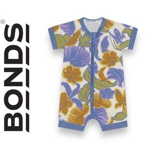 New bonds ZIP ROMPER | TROPICAL DREAMS BLUES​